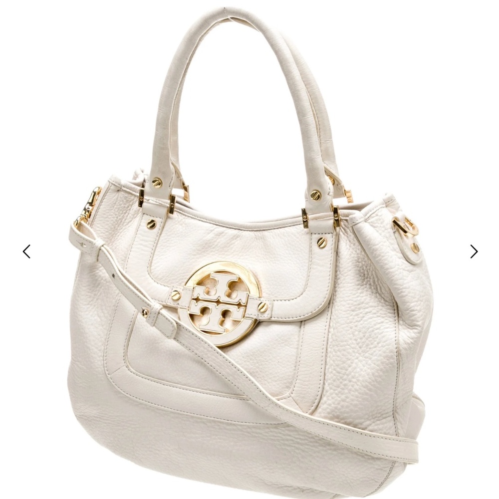 CREAM WITH GOLD ACCENTS TORY BURCH BAG